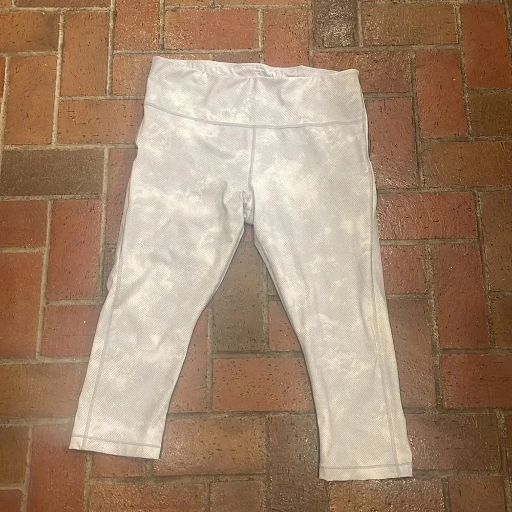 Gray Athleta Crop Leggings XL